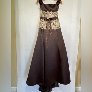 Jessica McClintock Chocolate Brown Gown